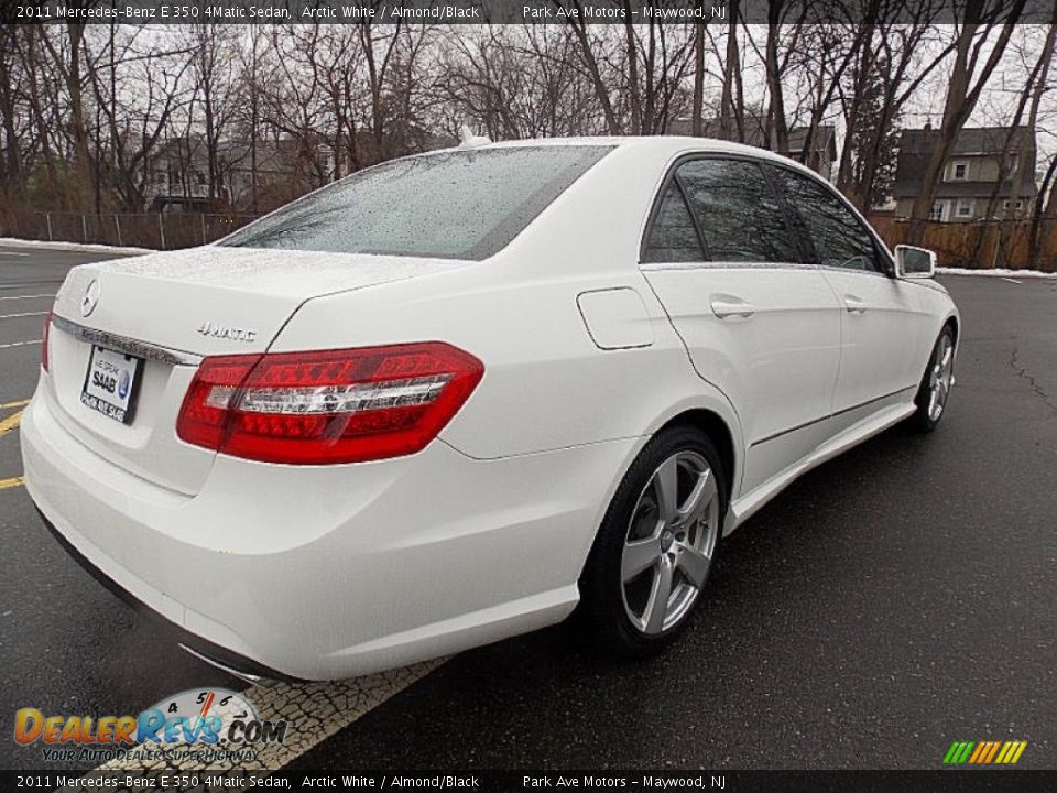 2011 Mercedes-Benz E 350 4Matic Sedan Arctic White / Almond/Black Photo #5