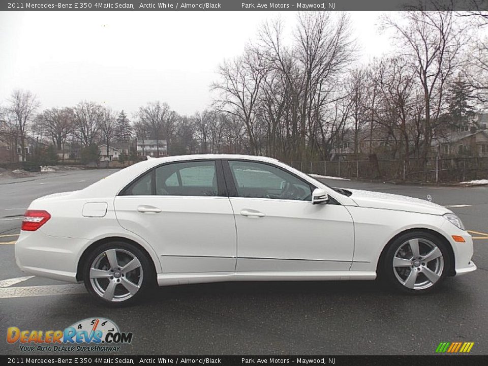 2011 Mercedes-Benz E 350 4Matic Sedan Arctic White / Almond/Black Photo #6