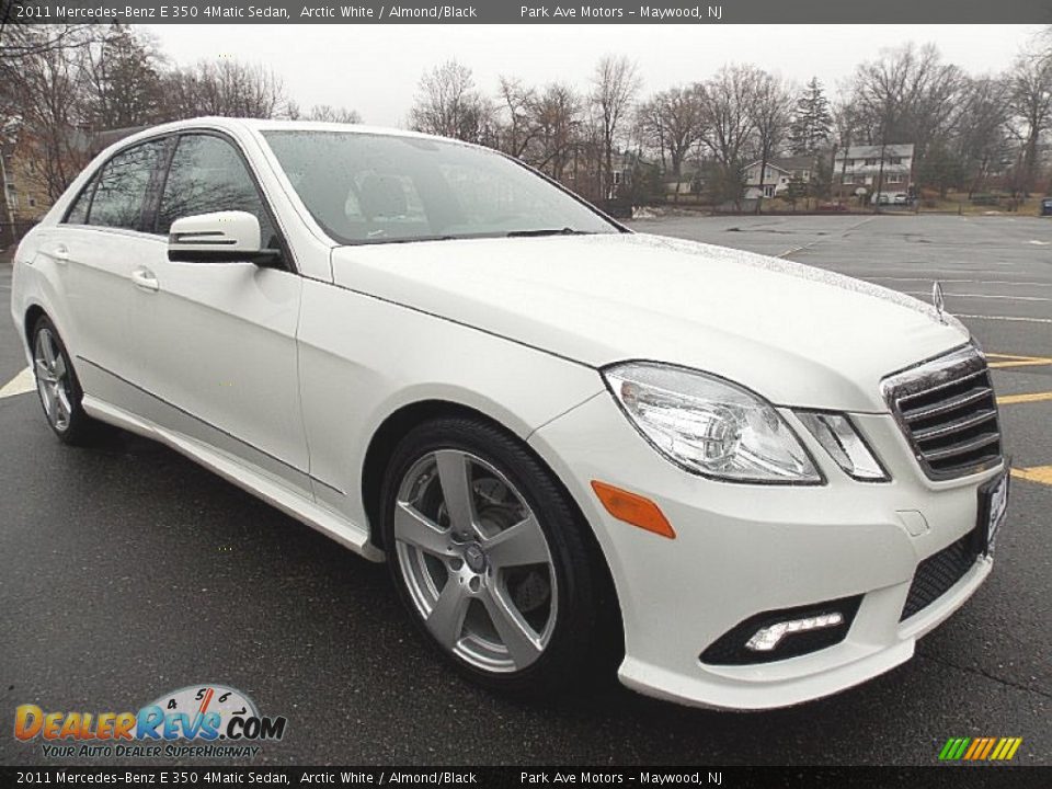 2011 Mercedes-Benz E 350 4Matic Sedan Arctic White / Almond/Black Photo #7