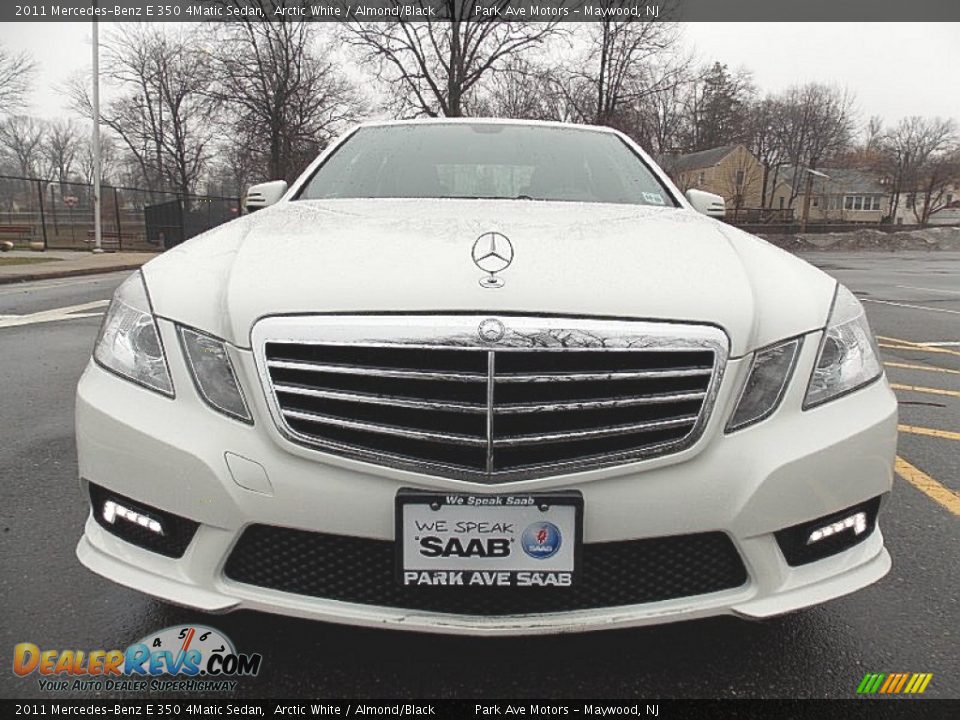 2011 Mercedes-Benz E 350 4Matic Sedan Arctic White / Almond/Black Photo #8