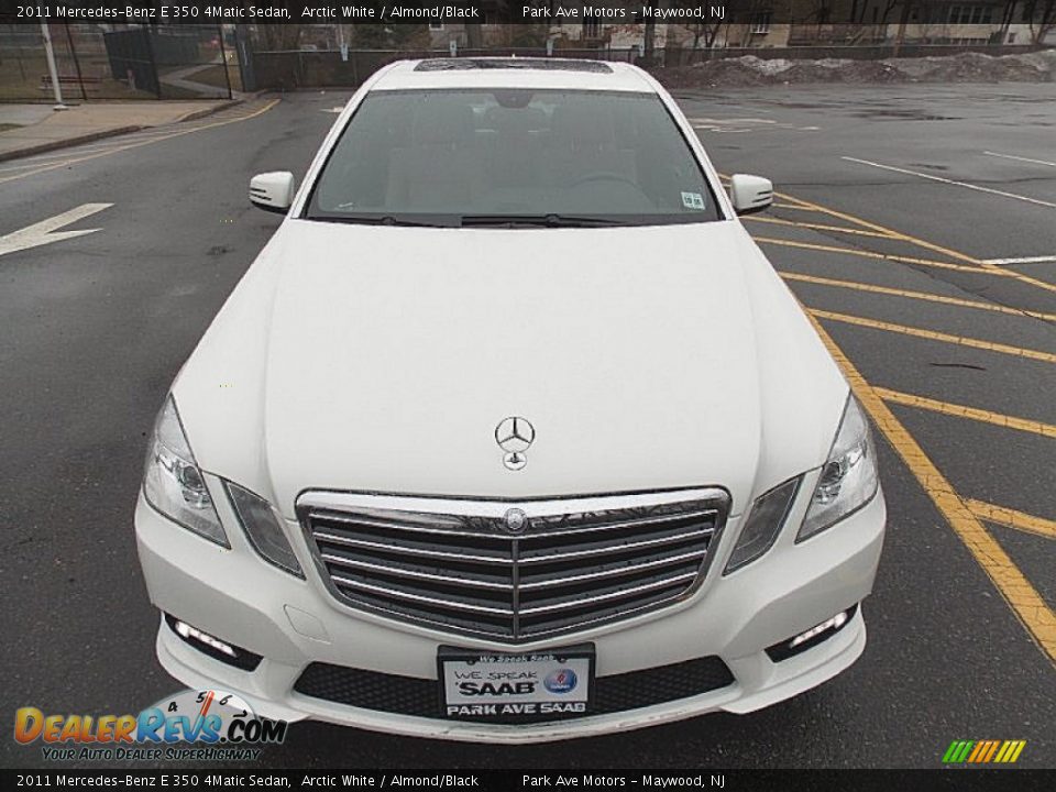 2011 Mercedes-Benz E 350 4Matic Sedan Arctic White / Almond/Black Photo #9