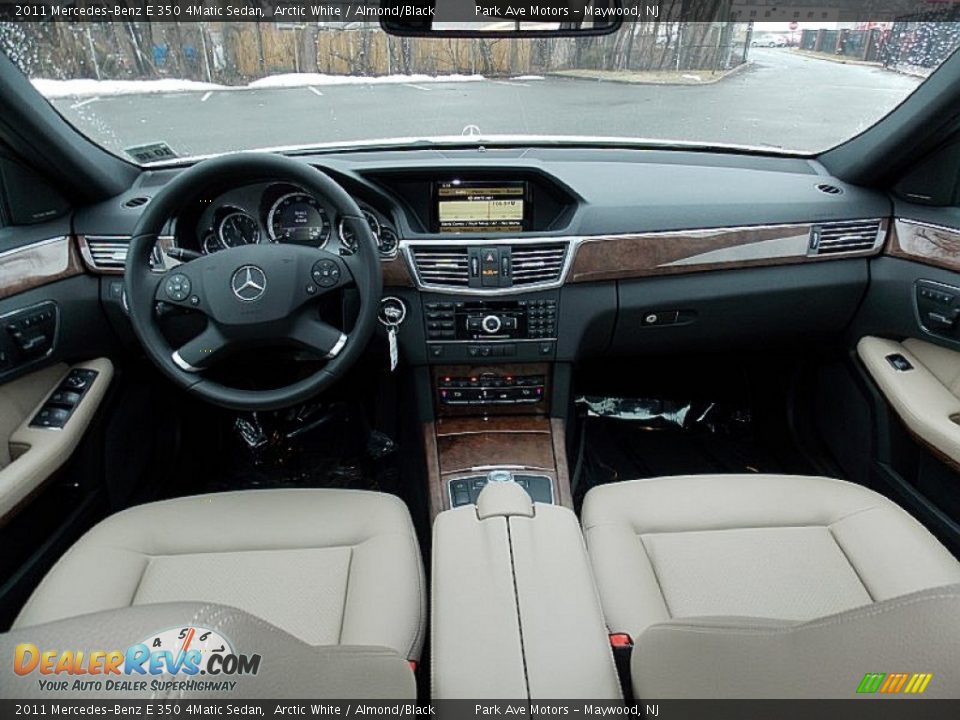 2011 Mercedes-Benz E 350 4Matic Sedan Arctic White / Almond/Black Photo #13