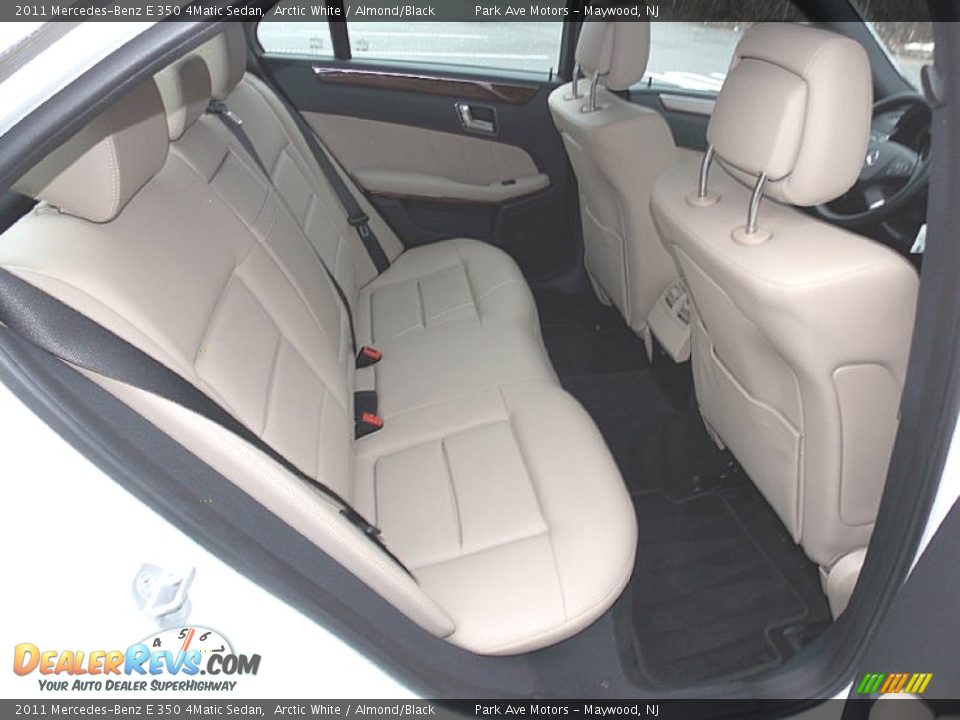 2011 Mercedes-Benz E 350 4Matic Sedan Arctic White / Almond/Black Photo #25