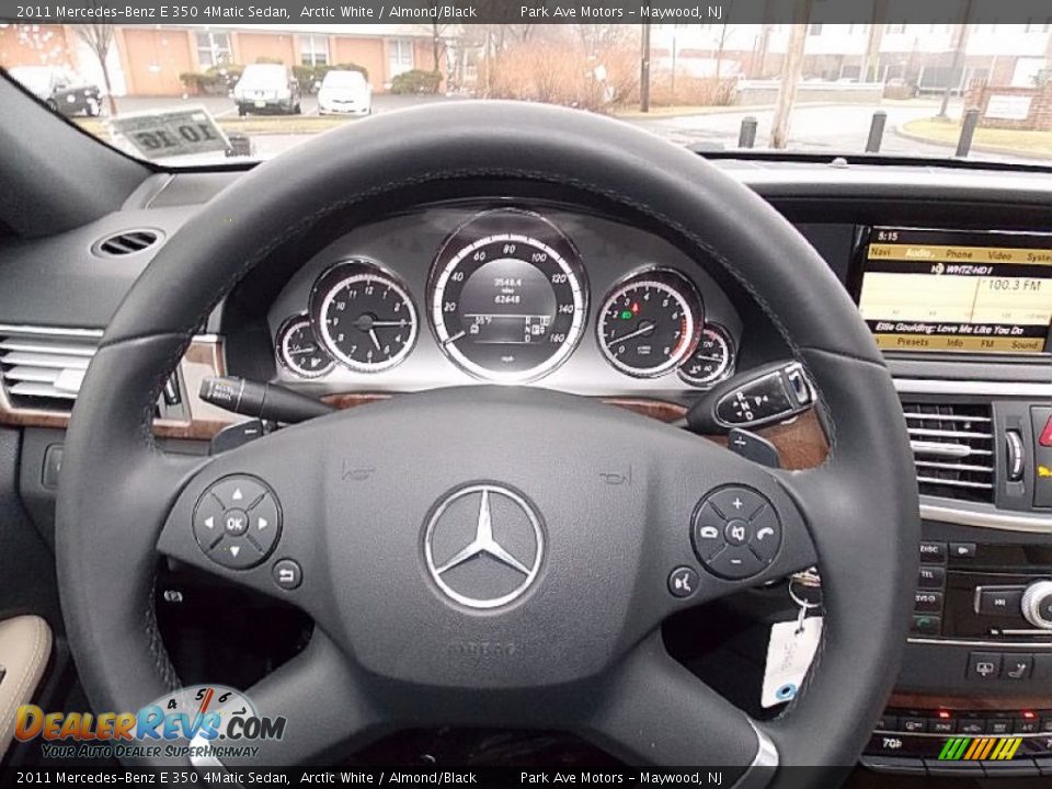 2011 Mercedes-Benz E 350 4Matic Sedan Arctic White / Almond/Black Photo #29