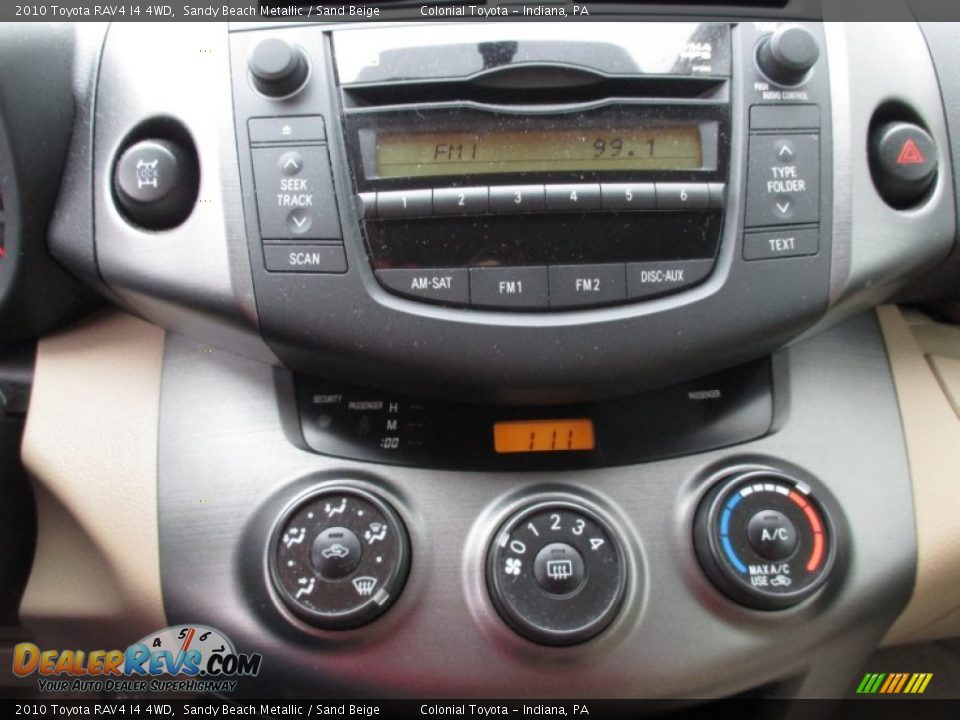 2010 Toyota RAV4 I4 4WD Sandy Beach Metallic / Sand Beige Photo #16