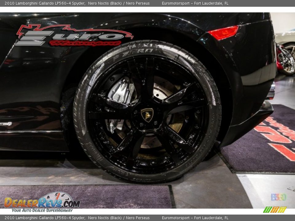 2010 Lamborghini Gallardo LP560-4 Spyder Nero Noctis (Black) / Nero Perseus Photo #33