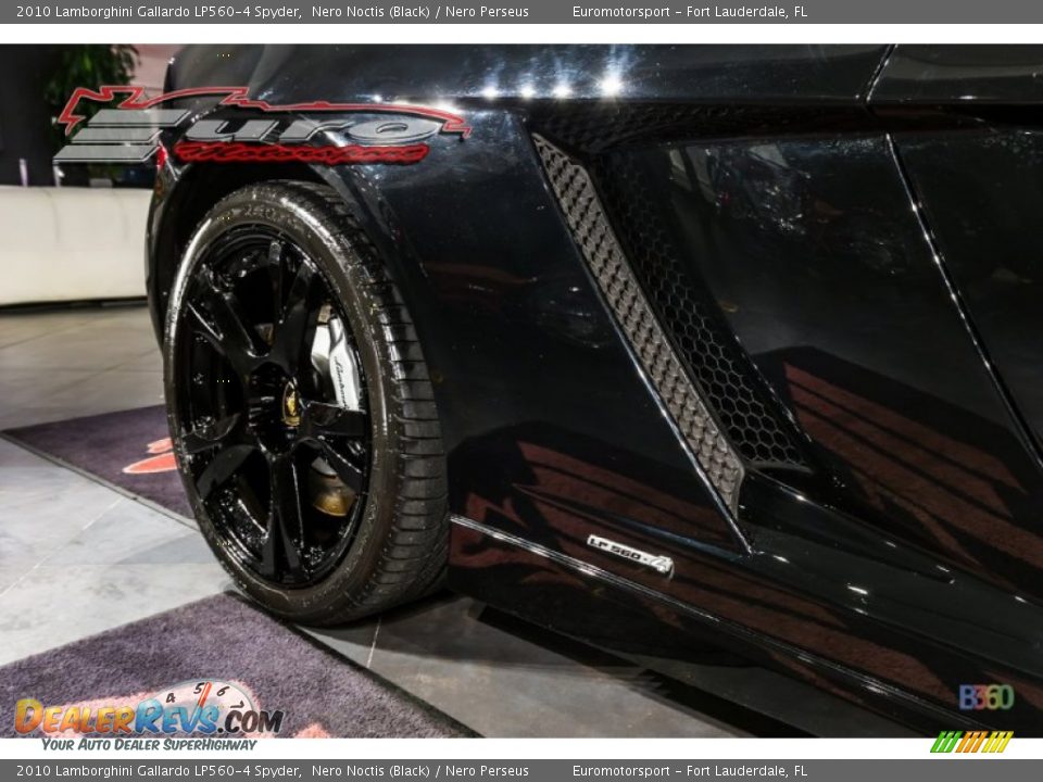 2010 Lamborghini Gallardo LP560-4 Spyder Nero Noctis (Black) / Nero Perseus Photo #37