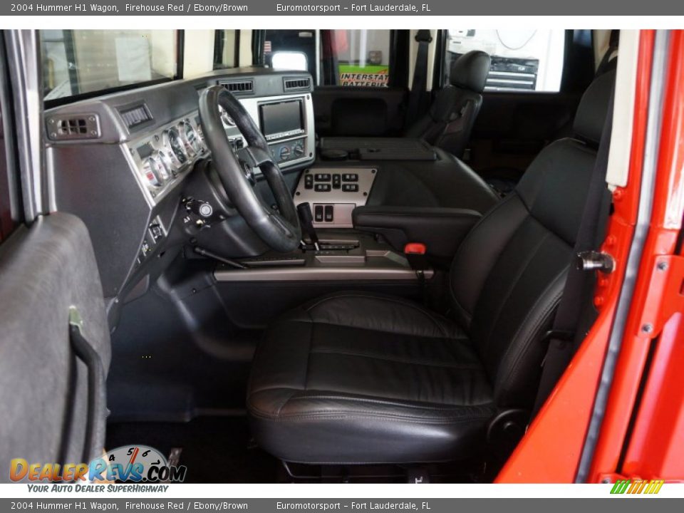 Ebony/Brown Interior - 2004 Hummer H1 Wagon Photo #25