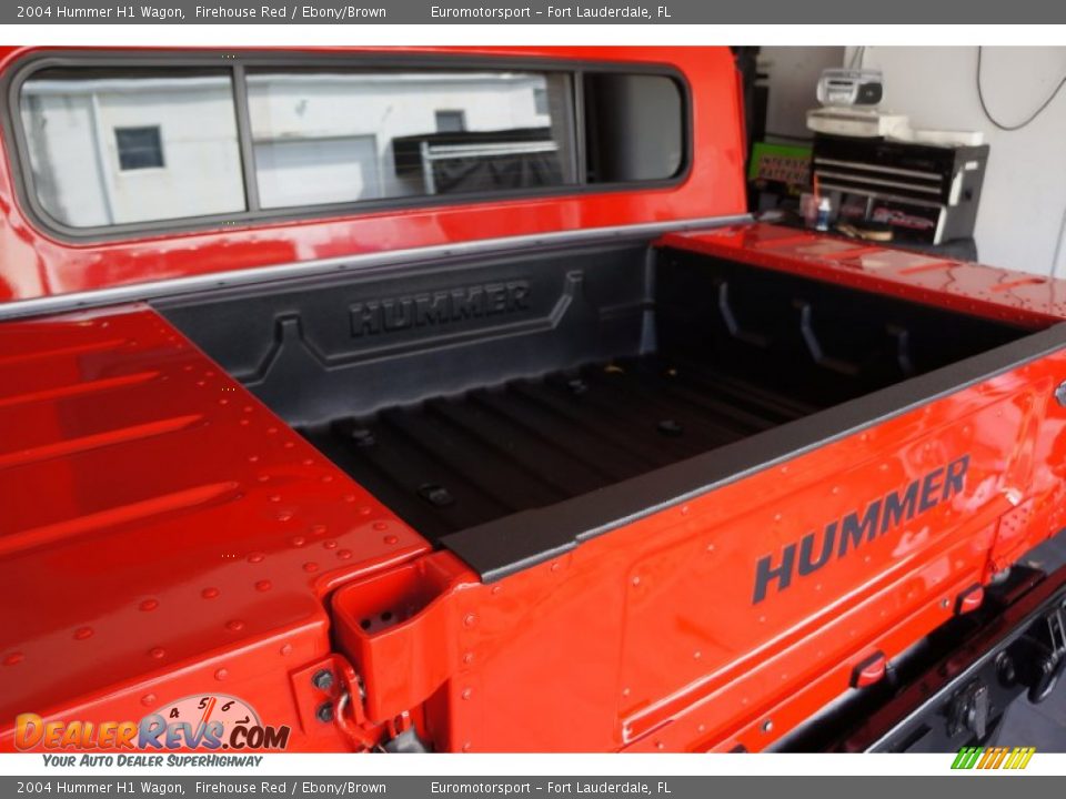 2004 Hummer H1 Wagon Firehouse Red / Ebony/Brown Photo #43