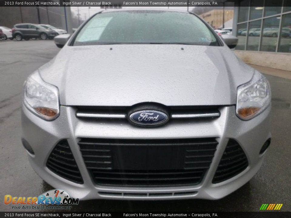 2013 Ford Focus SE Hatchback Ingot Silver / Charcoal Black Photo #4
