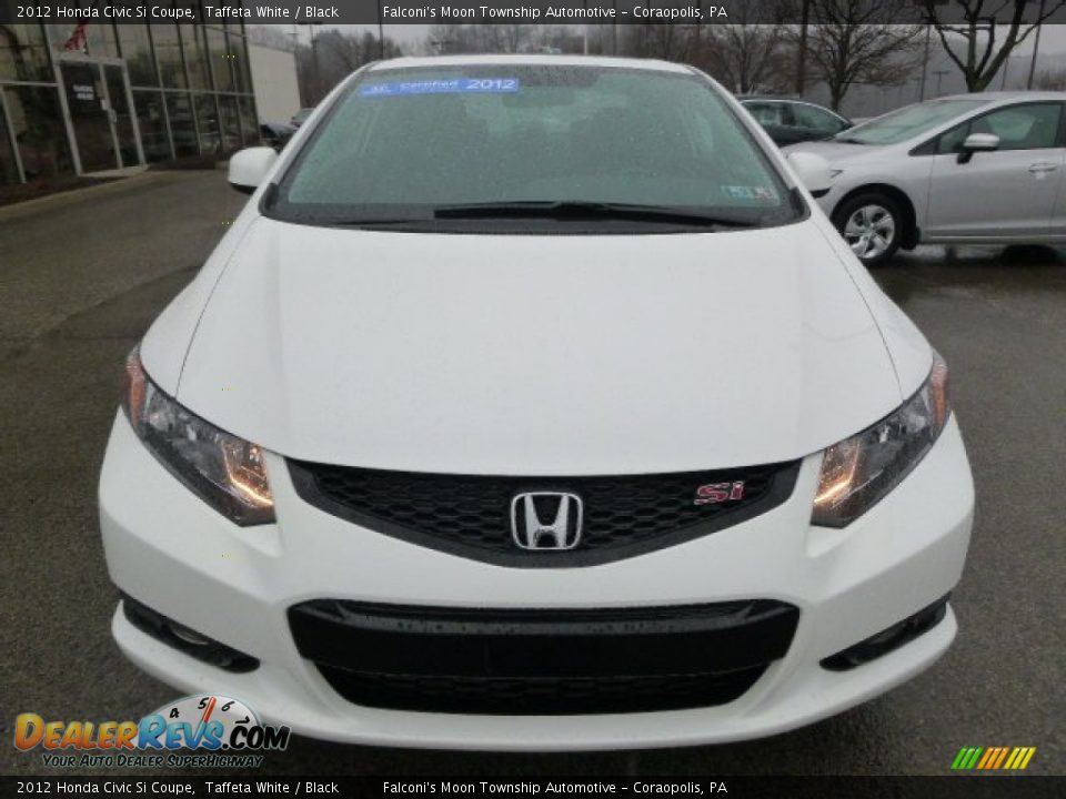 2012 Honda Civic Si Coupe Taffeta White / Black Photo #8