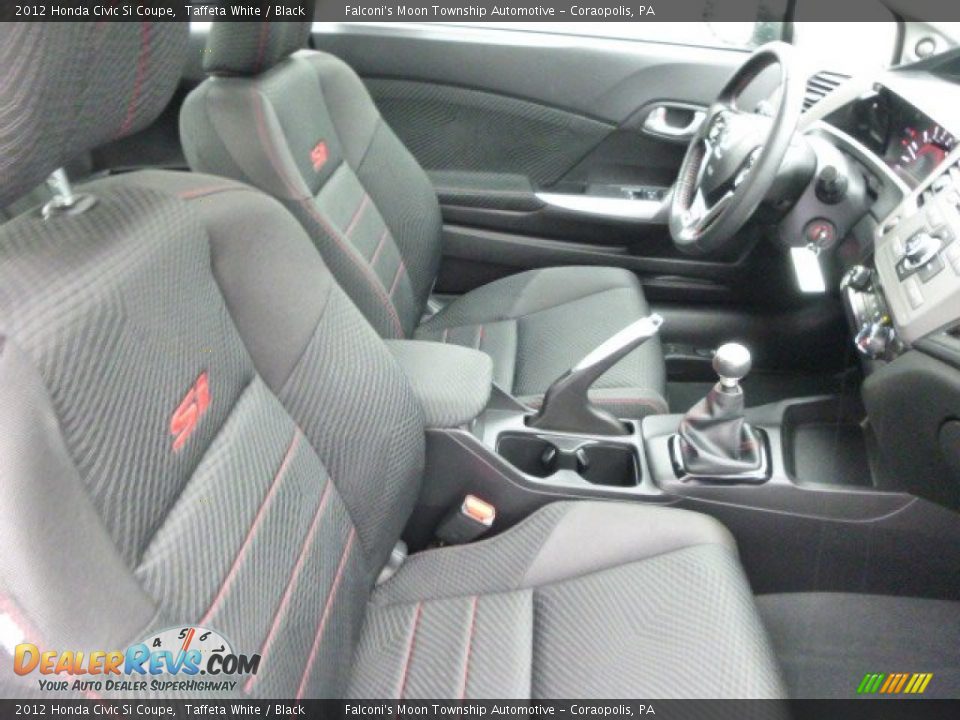 2012 Honda Civic Si Coupe Taffeta White / Black Photo #10