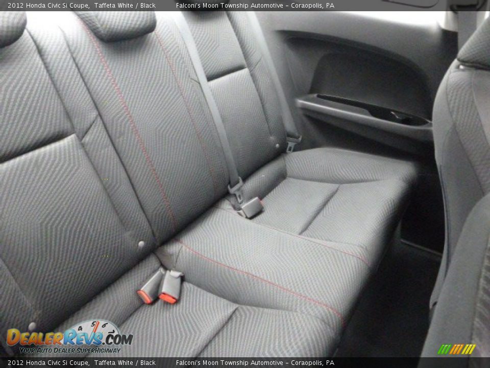 2012 Honda Civic Si Coupe Taffeta White / Black Photo #11