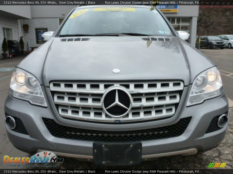 2010 Mercedes-Benz ML 350 4Matic Steel Grey Metallic / Black Photo #8