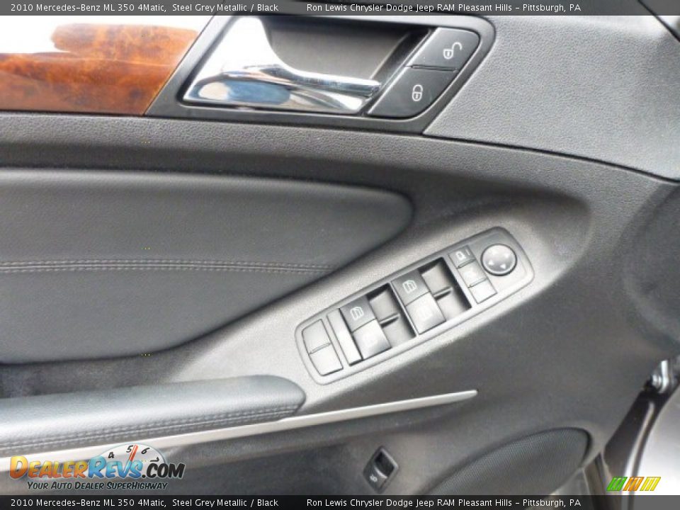 2010 Mercedes-Benz ML 350 4Matic Steel Grey Metallic / Black Photo #13