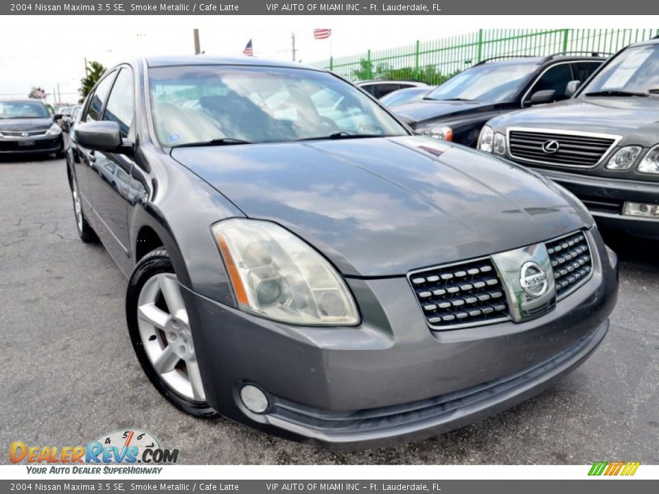 2004 Nissan Maxima 3.5 SE Smoke Metallic / Cafe Latte Photo #1