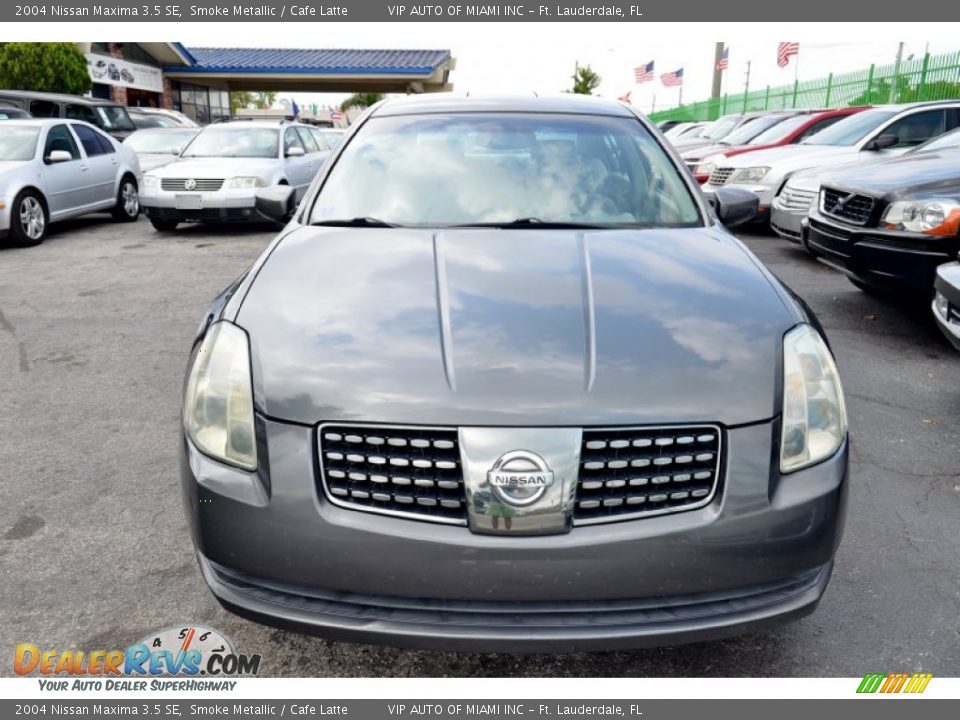 2004 Nissan Maxima 3.5 SE Smoke Metallic / Cafe Latte Photo #2