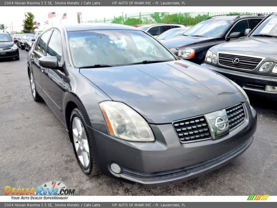2004 Nissan Maxima 3.5 SE Smoke Metallic / Cafe Latte Photo #3