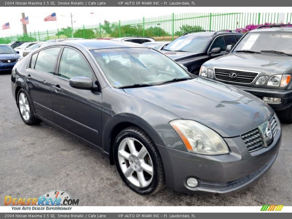 2004 Nissan Maxima 3.5 SE Smoke Metallic / Cafe Latte Photo #4