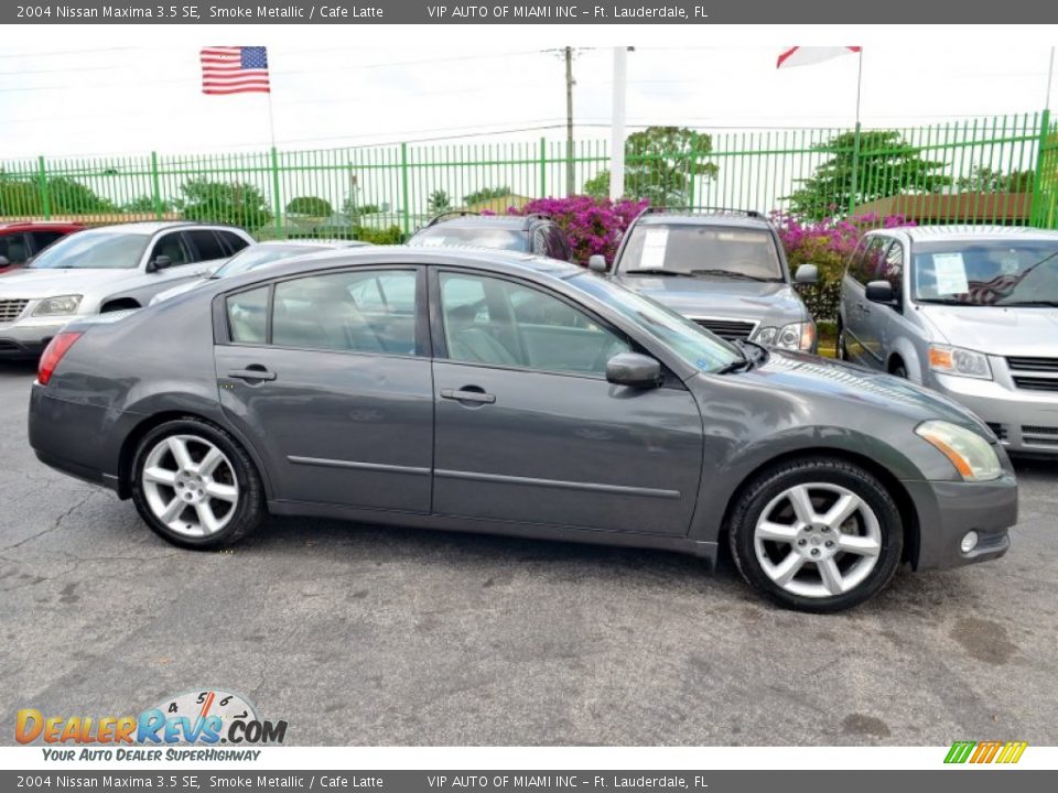 2004 Nissan Maxima 3.5 SE Smoke Metallic / Cafe Latte Photo #6