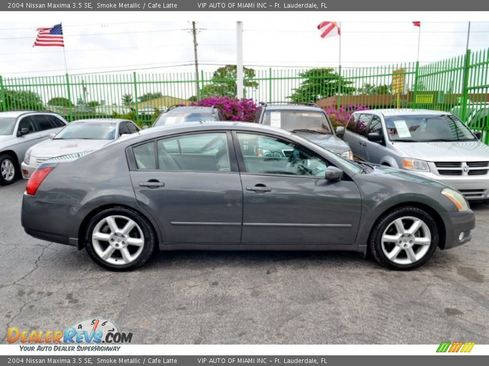 2004 Nissan Maxima 3.5 SE Smoke Metallic / Cafe Latte Photo #7