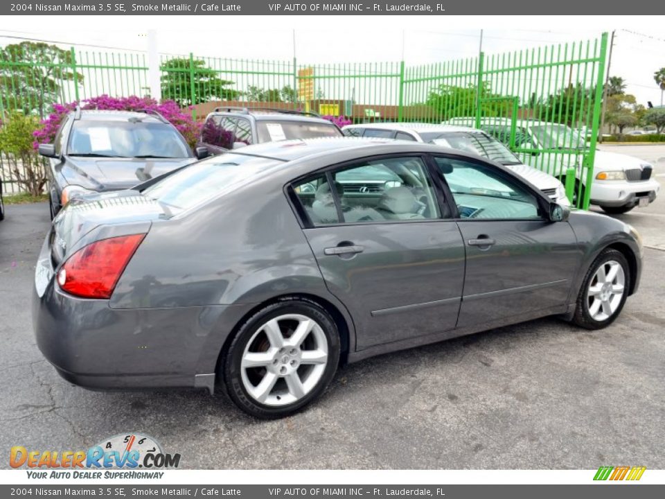 2004 Nissan Maxima 3.5 SE Smoke Metallic / Cafe Latte Photo #8