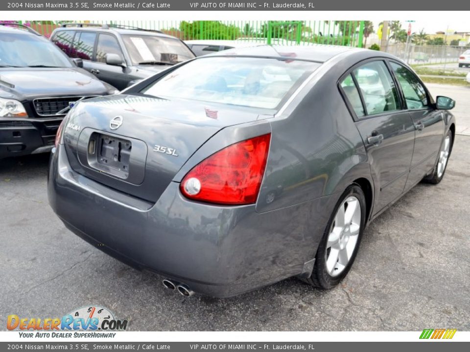 2004 Nissan Maxima 3.5 SE Smoke Metallic / Cafe Latte Photo #9