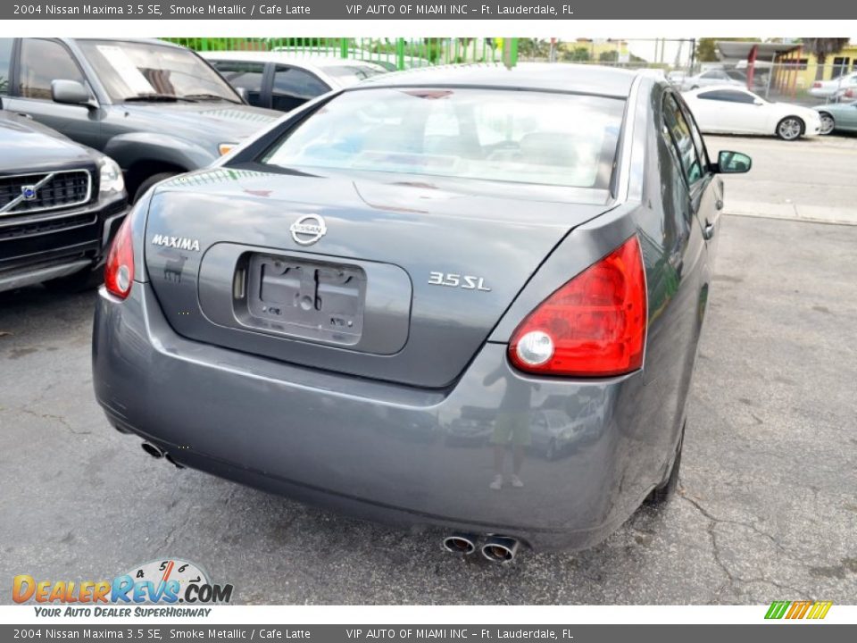 2004 Nissan Maxima 3.5 SE Smoke Metallic / Cafe Latte Photo #10