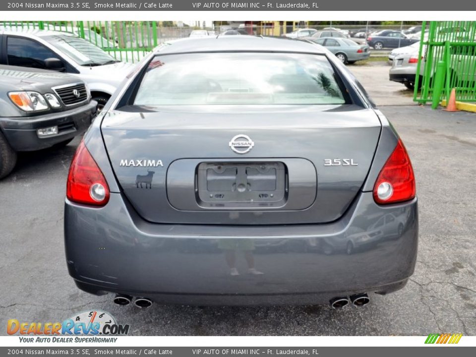 2004 Nissan Maxima 3.5 SE Smoke Metallic / Cafe Latte Photo #11