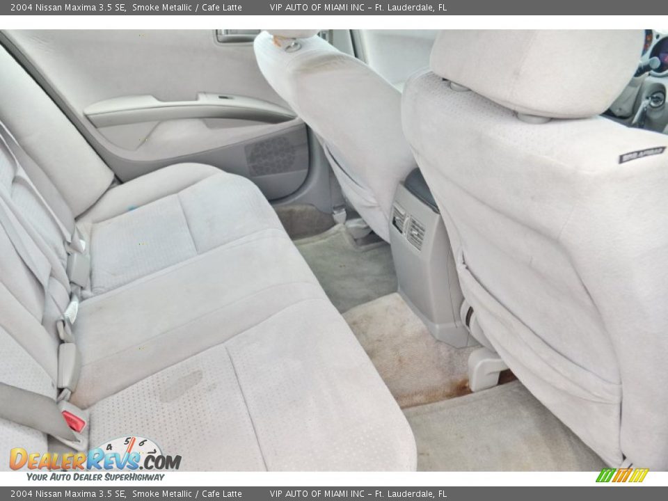2004 Nissan Maxima 3.5 SE Smoke Metallic / Cafe Latte Photo #16