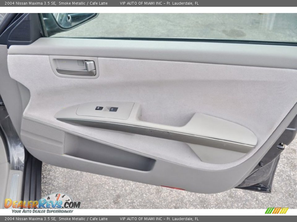 2004 Nissan Maxima 3.5 SE Smoke Metallic / Cafe Latte Photo #18