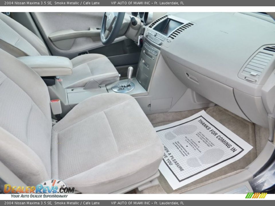 2004 Nissan Maxima 3.5 SE Smoke Metallic / Cafe Latte Photo #19