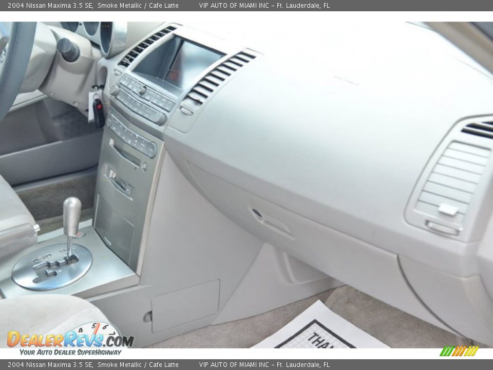 2004 Nissan Maxima 3.5 SE Smoke Metallic / Cafe Latte Photo #20