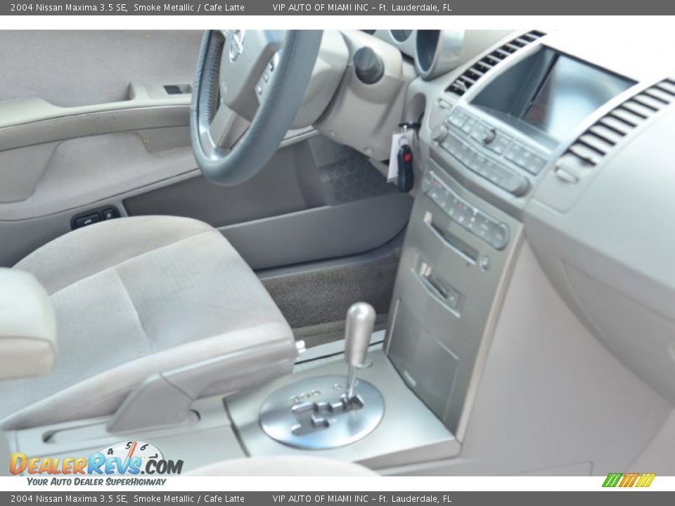 2004 Nissan Maxima 3.5 SE Smoke Metallic / Cafe Latte Photo #21