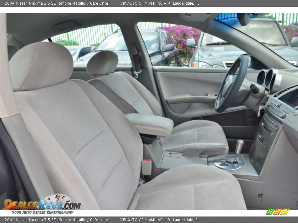 2004 Nissan Maxima 3.5 SE Smoke Metallic / Cafe Latte Photo #22
