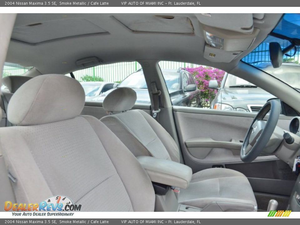 2004 Nissan Maxima 3.5 SE Smoke Metallic / Cafe Latte Photo #23