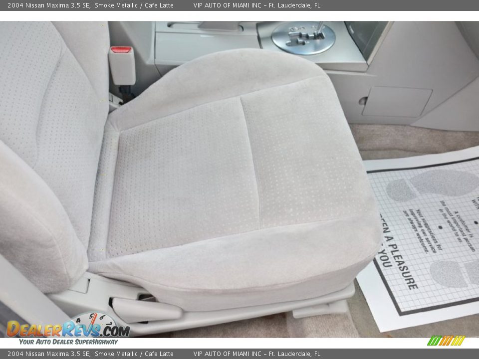 2004 Nissan Maxima 3.5 SE Smoke Metallic / Cafe Latte Photo #24