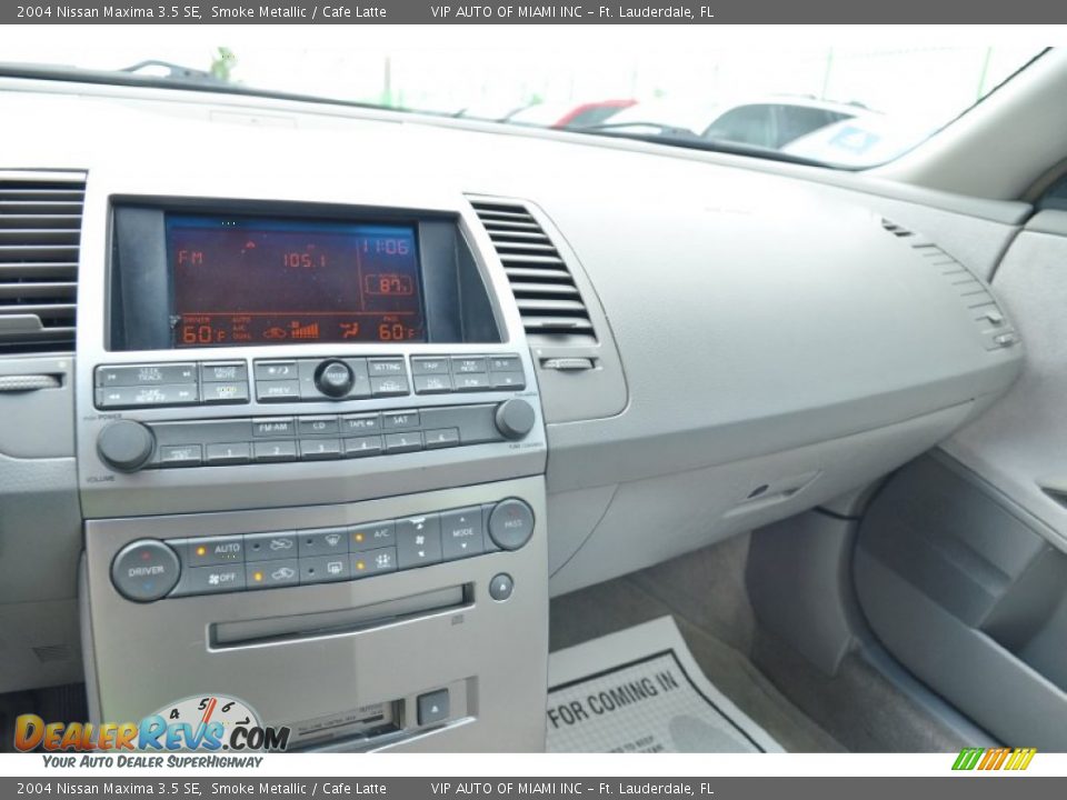2004 Nissan Maxima 3.5 SE Smoke Metallic / Cafe Latte Photo #26