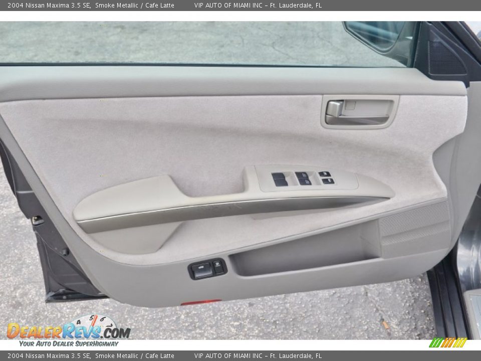 2004 Nissan Maxima 3.5 SE Smoke Metallic / Cafe Latte Photo #27