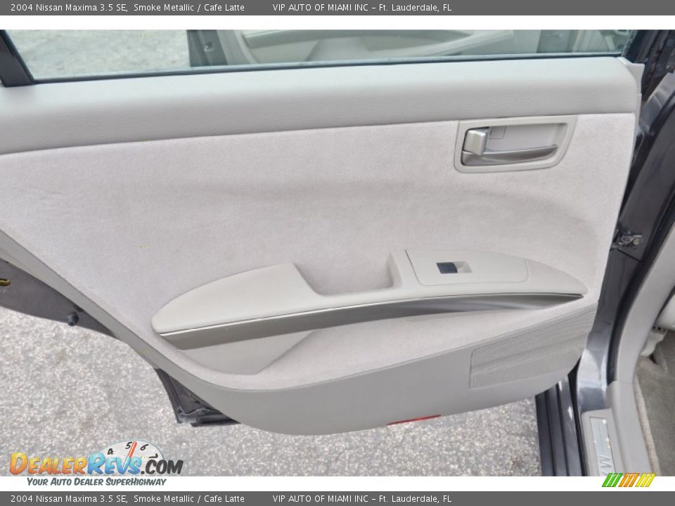 2004 Nissan Maxima 3.5 SE Smoke Metallic / Cafe Latte Photo #28