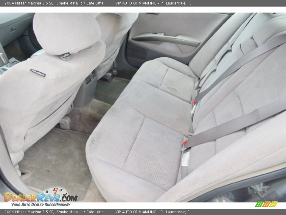 2004 Nissan Maxima 3.5 SE Smoke Metallic / Cafe Latte Photo #29