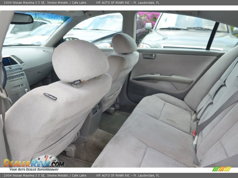 2004 Nissan Maxima 3.5 SE Smoke Metallic / Cafe Latte Photo #30