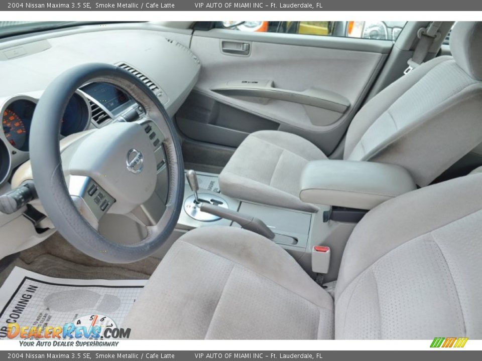 2004 Nissan Maxima 3.5 SE Smoke Metallic / Cafe Latte Photo #33