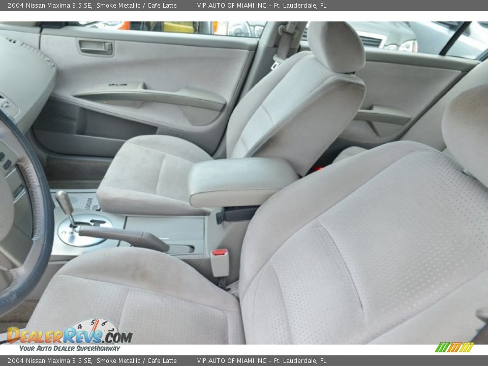 2004 Nissan Maxima 3.5 SE Smoke Metallic / Cafe Latte Photo #34