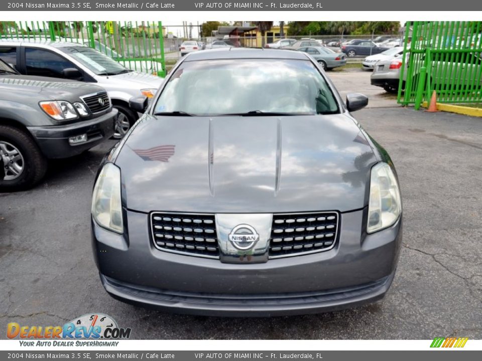 2004 Nissan Maxima 3.5 SE Smoke Metallic / Cafe Latte Photo #36