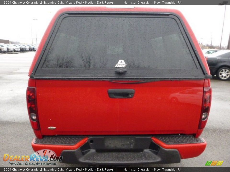 2004 Chevrolet Colorado LS Extended Cab Victory Red / Medium Dark Pewter Photo #3