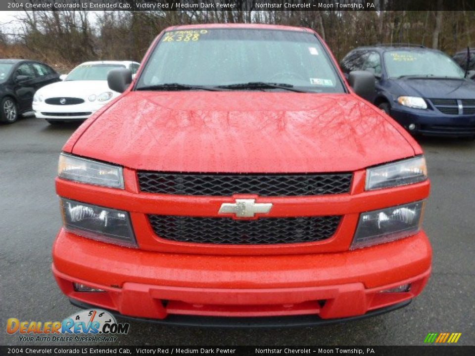 2004 Chevrolet Colorado LS Extended Cab Victory Red / Medium Dark Pewter Photo #6