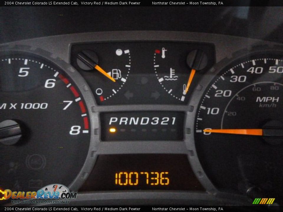 2004 Chevrolet Colorado LS Extended Cab Victory Red / Medium Dark Pewter Photo #14