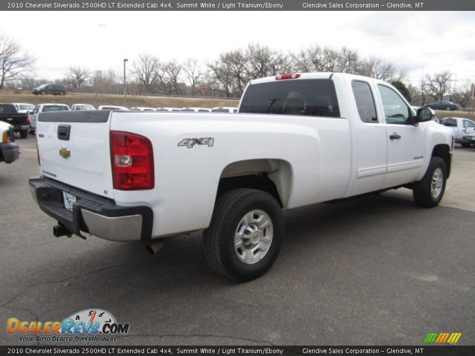 2010 Chevrolet Silverado 2500HD LT Extended Cab 4x4 Summit White / Light Titanium/Ebony Photo #3