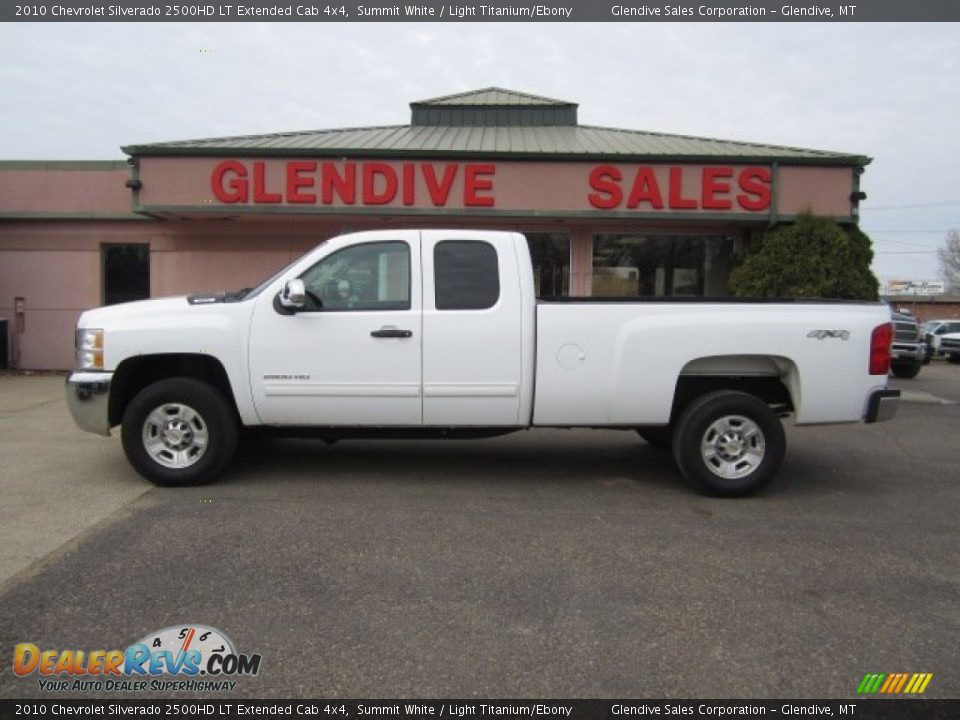 2010 Chevrolet Silverado 2500HD LT Extended Cab 4x4 Summit White / Light Titanium/Ebony Photo #5